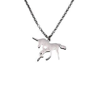 Adult Jewels Unicorn Pendant Necklace Silver Tone 17 to 19 Inches